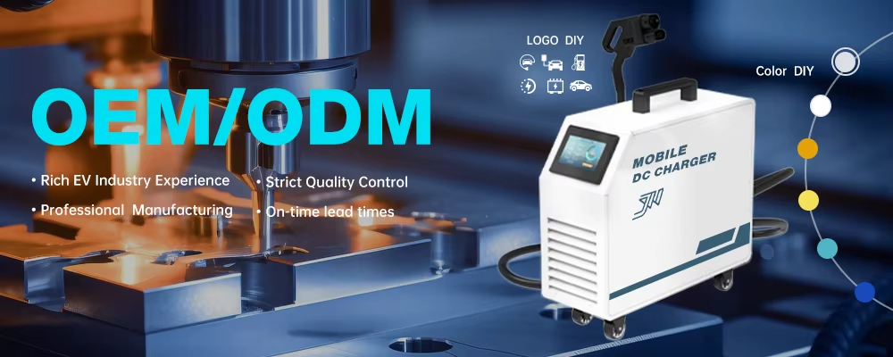 Home DC Fast EV Charger 7kW Portable Electric Car Charging Station CCS2 GBT Interface for Chinese Ve