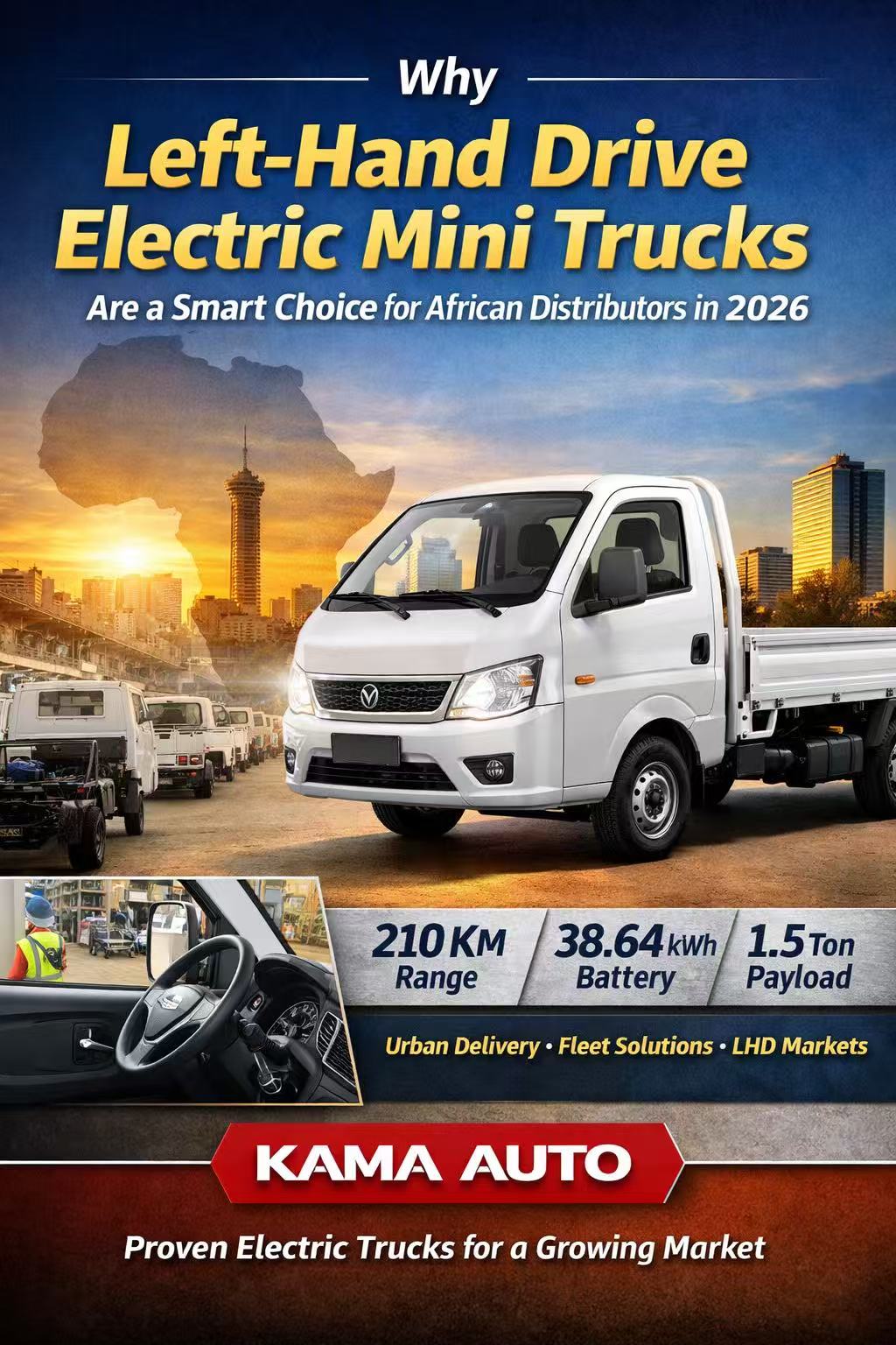 Why Left-Hand Drive Electric Mini Trucks Are a Smart Choice for African Distributors
