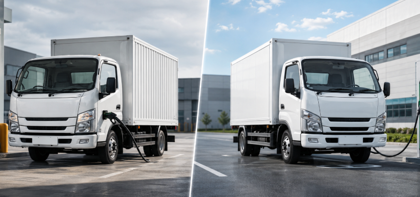 Diesel vs Electric Light Truck TCO Comparison 2026 Guide